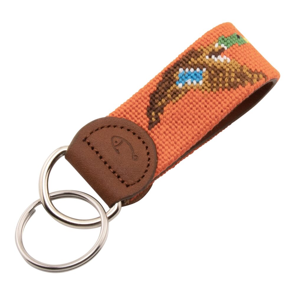 6321 Duck Needlepoint Key Fob & Keychain Duck